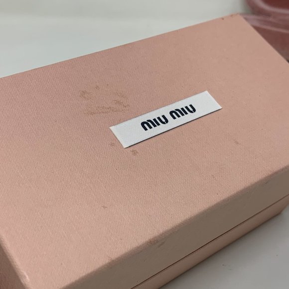 Miu Miu Sunglasses Pink Tinted Glitter Rims - Picture 11 of 11